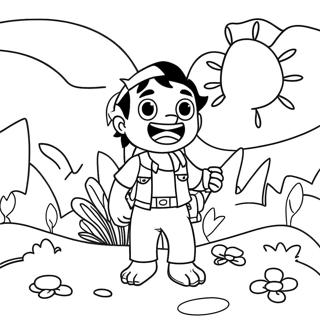 Diego Adventurous Journey Coloring Page 51683-41377