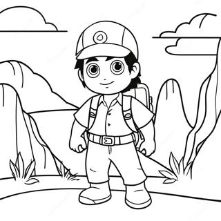 Diego Adventurous Journey Coloring Page 51683-41378