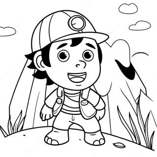 Diego Adventurous Journey Coloring Page 51683-41380