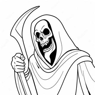 Demon Grim Reaper Coloring Page 51722-41410