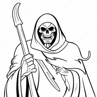 Demon Grim Reaper Coloring Page 51722-41411