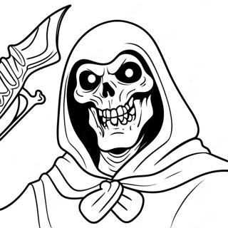 Demon Grim Reaper Coloring Pages