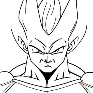 Majin Vegeta Powering Up Coloring Page 51743-41425