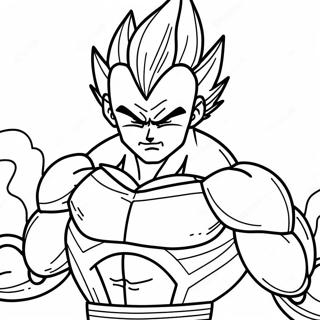 Majin Vegeta Powering Up Coloring Page 51743-41426