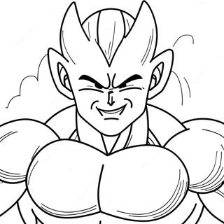 Majin Vegeta Powering Up Coloring Page 51743-41427