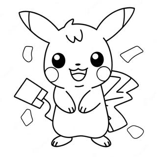 Cute Girl Pikachu Coloring Page 51772-41447