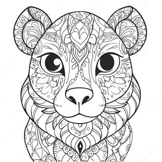 Thick Border Animal Coloring Page 51782-41459