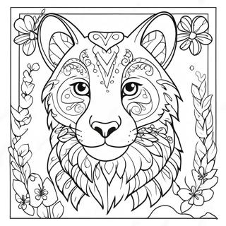 Thick Border Animal Coloring Page 51782-41460