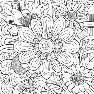 Thick Border Flower Coloring Page 51783-41456