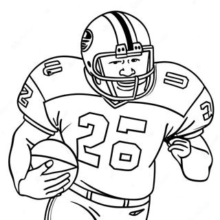 Barry Sanders Coloring Page 51792-41463