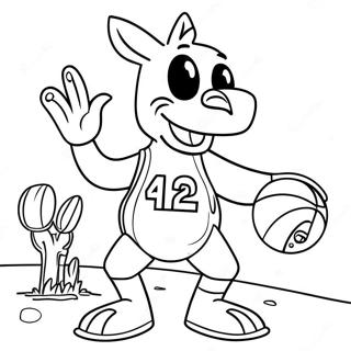 San Antonio Spurs Mascot Coloring Page 51813-41480