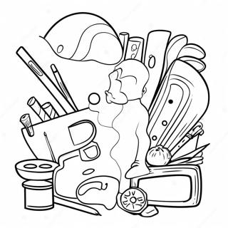 My Favorite Hobbies Coloring Page 5182-4314