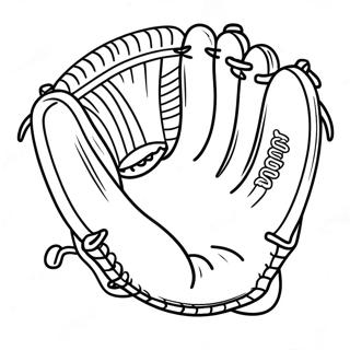 Vintage Baseball Glove Coloring Page 51853-41513