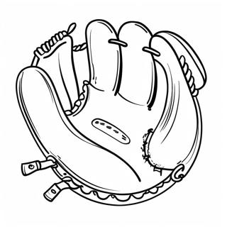 Vintage Baseball Glove Coloring Page 51853-41515