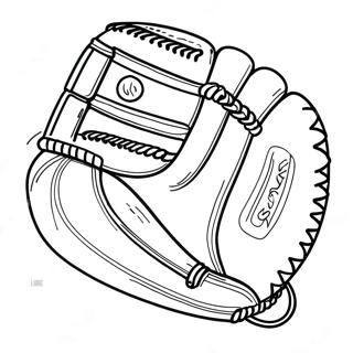 Vintage Baseball Glove Coloring Page 51853-41516