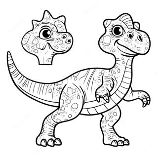 Hybrid Dinosaur Coloring Pages