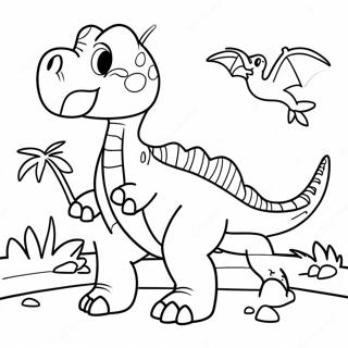 Colorful Hybrid Dinosaur Adventure Coloring Page 51873-41529