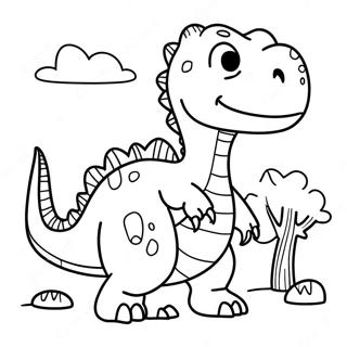 Colorful Hybrid Dinosaur Adventure Coloring Page 51873-41531