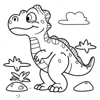 Colorful Hybrid Dinosaur Adventure Coloring Page 51873-41532