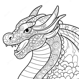 Dragon Head And Tail Coloring Pages