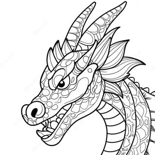 Dragon Head Coloring Page 51882-41536