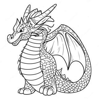 Majestic Dragon Tail Coloring Page 51883-41537