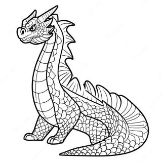 Majestic Dragon Tail Coloring Page 51883-41538