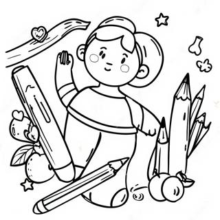 Preschool Back To School Coloring Pages