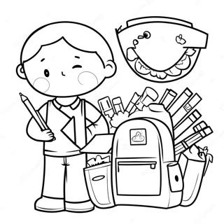 Preschool Back To School Coloring Page 51892-41544