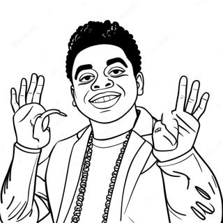 Kodak Black Coloring Pages