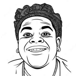 Kodak Black Coloring Page 51902-41551