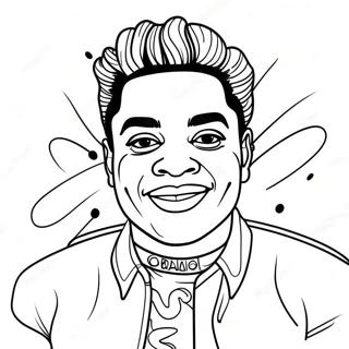 Kodak Black Coloring Page 51902-41552