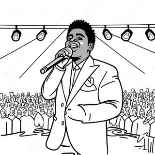 Kodak Black Performing On Stage Coloring Page 51903-41554