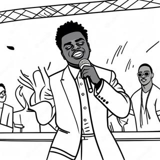 Kodak Black Performing On Stage Coloring Page 51903-41555