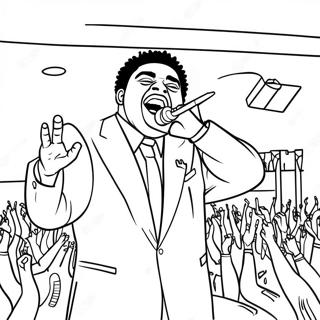 Kodak Black Performing On Stage Coloring Page 51903-41556