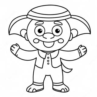 Funny Tweaker Character Coloring Page 5192-4334