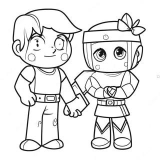 Epic Bedwars Characters Coloring Page 51933-41578