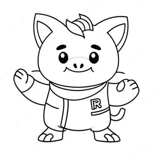 Roblox Piggy Kraxicorde Coloring Page 51962-41599