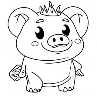 Creepy Roblox Piggy Kraxicorde Coloring Page 51963-41603