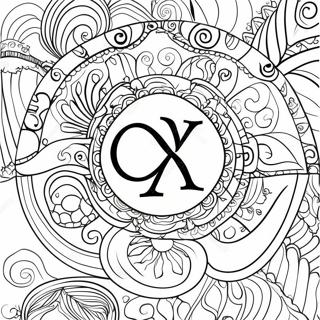 Colorful Alpha And Omega Symbol Coloring Page 51973-41612