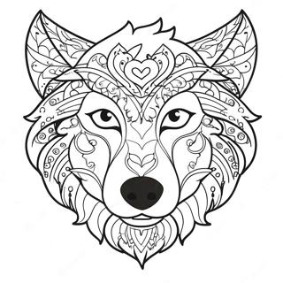 Spirit Wolf Majestic Coloring Page 51982-41615