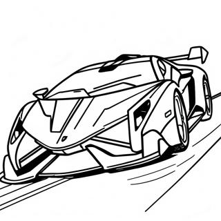 Lamborghini Veneno Coloring Pages