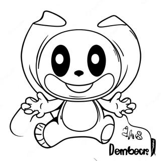 Bendy And The Dark Revival Coloring Page 52002-41626