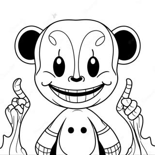 Bendy With A Creepy Smile Coloring Page 52003-41636