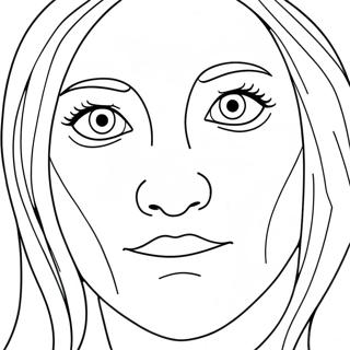 Sad Face Coloring Page 52012-41639