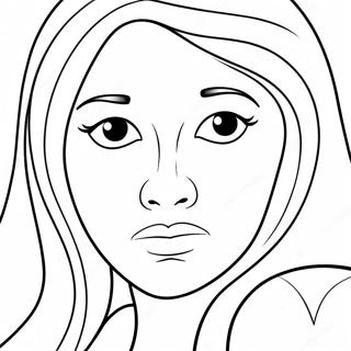 Sad Face Coloring Page 52012-41640