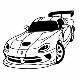 Dodge Viper Racing On Track Coloring Page 52023-41652