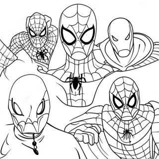 Spider Man No Way Home Villains Coloring Page 5202-4327