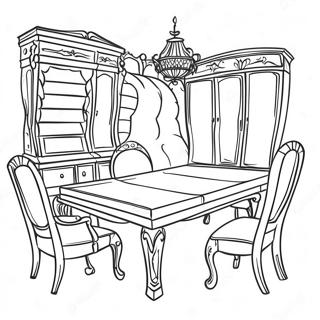 Furniture Coloring Page 52032-41664