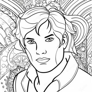 Zane With Colorful Background Coloring Page 52043-41671